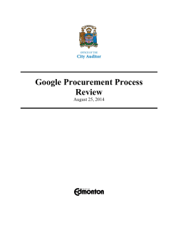 Google Procurement Process Review