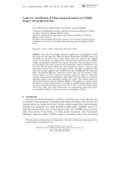 Land-cover classification of China: integrated analysis of