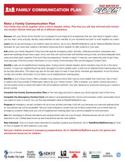 family communication plan