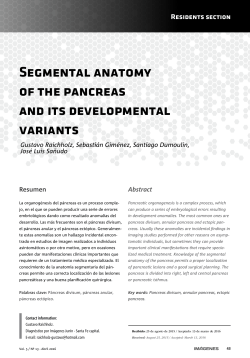 Segmental anatomy of the pancreas and its developmental variants