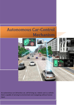 Autonomous Car-Control Mechanism