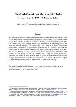 Stock Market Liquidity and Macro-Liquidity Shocks: Evidence from