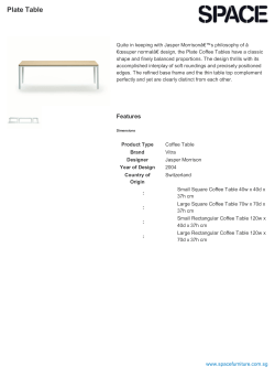 Plate Table - Space Furniture