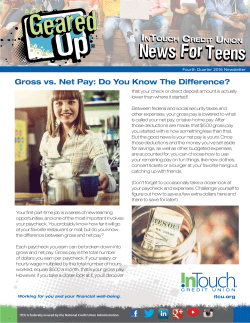 Fourth Quarter 2016 - InTouch Credit Union