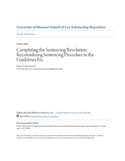 Completing the Sentencing Revolution