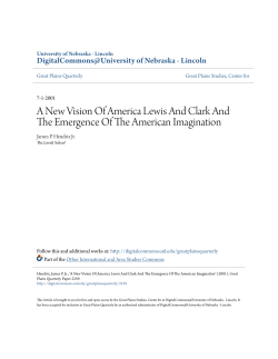 A New Vision Of America Lewis And Clark And The Emergence Of