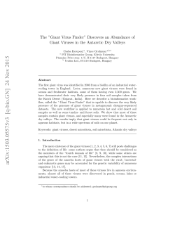 The" Giant Virus Finder" Discovers an Abundance of Giant Viruses