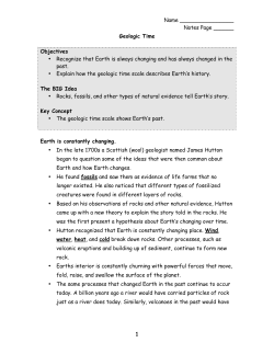 Geologic Time Teacher