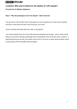 Lusitania: Who was to blame for the deaths of 1,201 people?