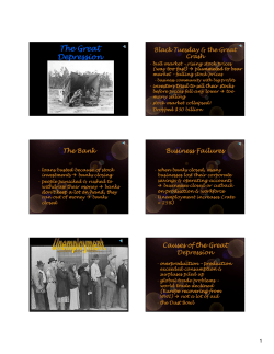 The Great Depression - Mesa Public Schools
