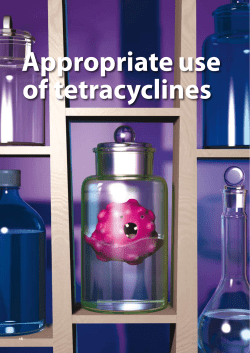 Appropriate use of tetracyclines