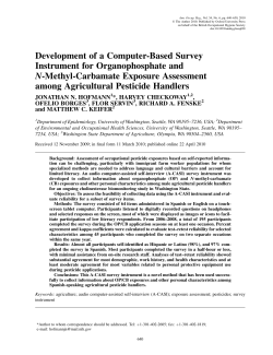 Development of a Computer-Based Survey Instrument for