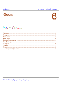 Gears - St. Mary School Panama