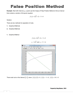 , 2 5 0 f x x x = + - = 2 5 0 f x x x = + - = 2 y x = 5 2 y x =