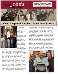 Good Shepherd Residents Meet Pope Francis