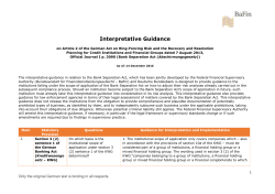 Interpretative Guidance