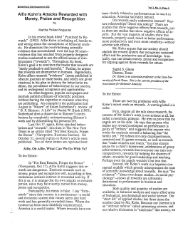 50. Alfie Kohn`s attacks rewarded with money, praise, and