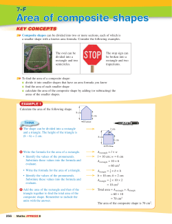 Area of composite shapes