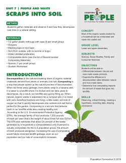 Scraps into Soil - Population Education