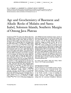 Age and Geochemistry of Basement and Alkalic
