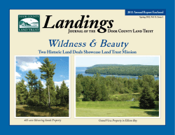 Landings &ndash; Spring 2012 - Door County Land Trust