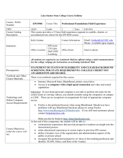 Course / Prefix Number EPI 0940 Professional Foundations Field