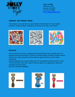 Alphabet and Number Beads Paracord