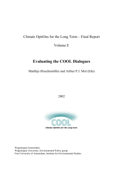 Evaluating the COOL Dialogues (PDF/473KB)