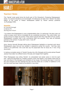 hamlet - The Film Space