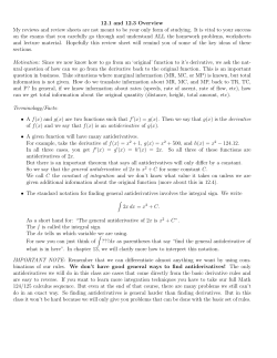 Review of 12.1 and 12.3