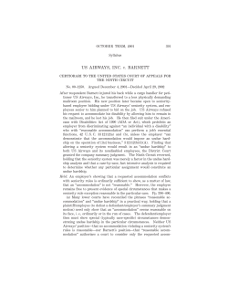 US AIRWAYS, INC. v. BARNETT - Justia US Supreme Court Center