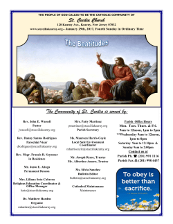 January 29, 2017 - Saint Cecilia Church