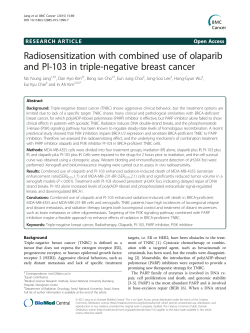 Radiosensitization with combined use of olaparib and PI