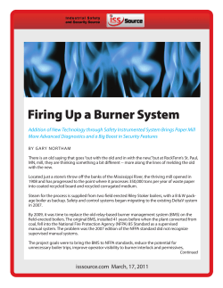 Firing Up a Burner System