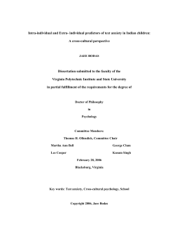 Intra-individual and Extra- individual predictors of text