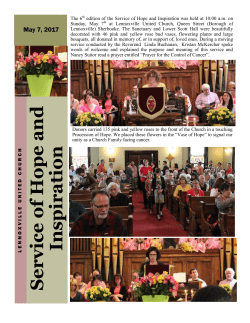 Service of Hope and Inspiration