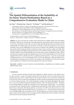 The Spatial Differentiation of the Suitability of Ice
