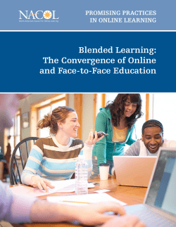 Blended Learning: The Convergence of Online and Face-to