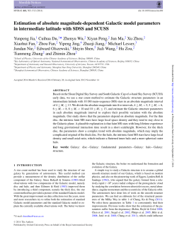 Estimation of absolute magnitude-dependent Galactic
