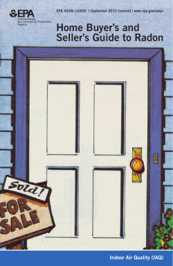 Home Buyer`s and Seller`s Guide to Radon