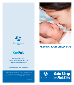 Safe Sleep at SickKids