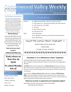 Feb 10, 2014 - Cottonwood Valley Charter School
