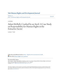 Adam McBeth, Crushed by an Anvil