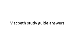 Macbeth study guide answers