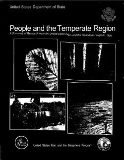 People and the Temperate Region