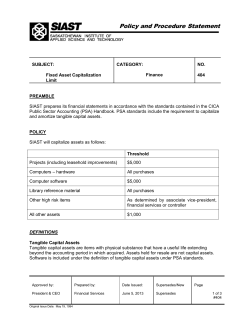 Fixed Asset Capitalization Limit 404