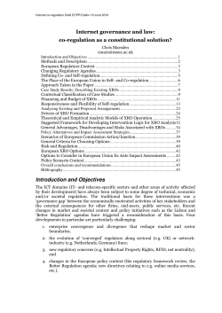 Internet governance and law: co-regulation as a constitutional