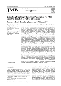 Extracting Stacking Interaction Parameters for RNA