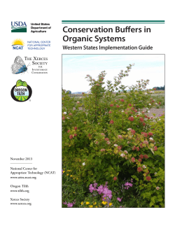 Conservation Buffers in Organic Systems - ATTRA