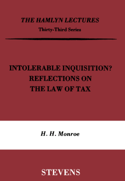 Intolerable Inquisition? Reflections on the Law of Tax